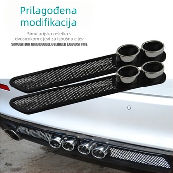 Automobilska dekorativna ventilična naljepnica, meka guma, prilagodljiva, model 146