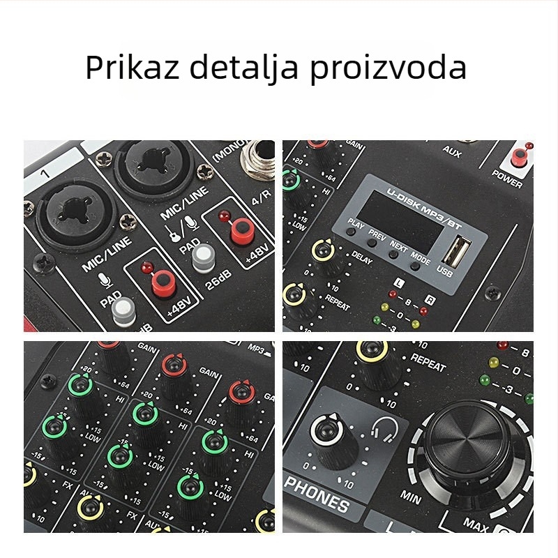 Voice Transferor Q4 USB audio mikser s prilagodljivom obradom, USB sučelje, Snaga 5
