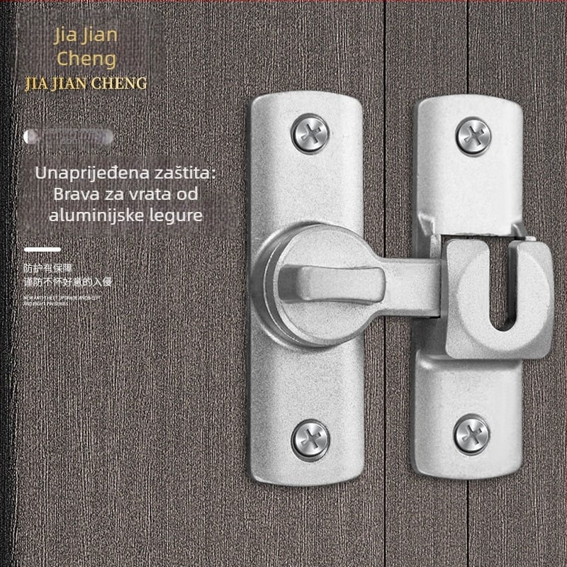 Polukružni zasun za klizna vrata, aluminijska legura, marka Jia Jiancheng, pogodna za vrata, prozore i ormariće, moderan jednostavan stil