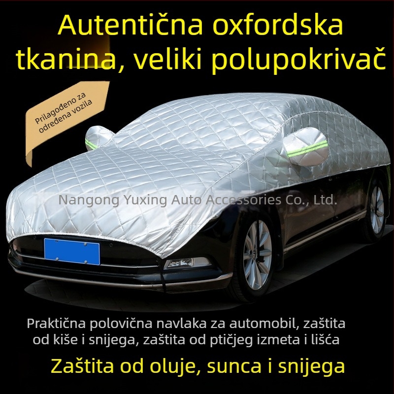 Poluproizvedena auto navlaka za sve sezone s UV zaštitom, vodootpornošću, toplinskom izolacijom i debelim pokrovom krova