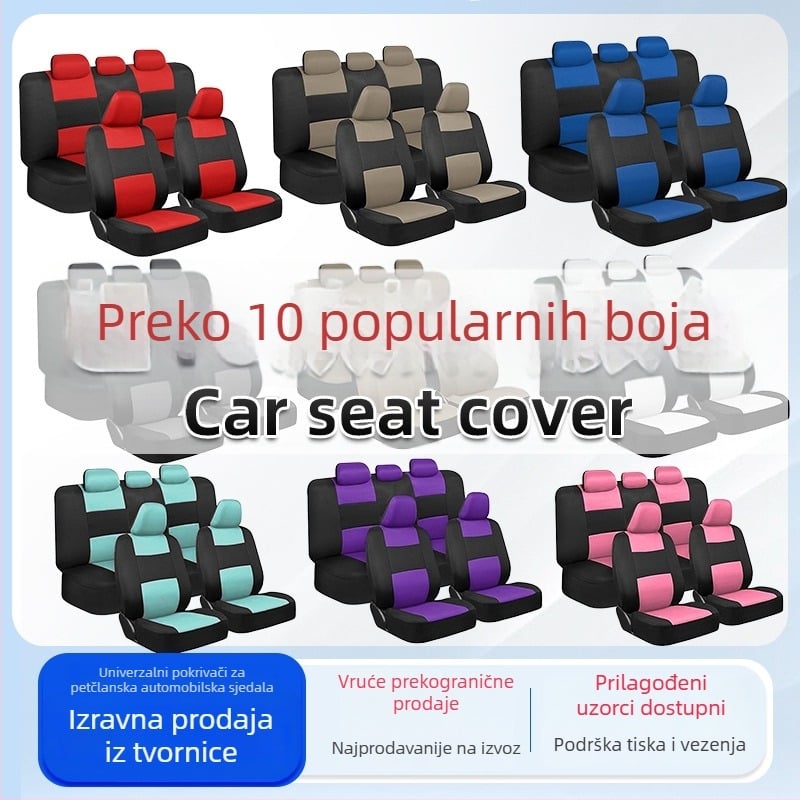 Set navlaka za auto sjedala – tkanina, univerzalna prilagodba, marka ST, težina 0,65 kg, mogućnost prilagodbe