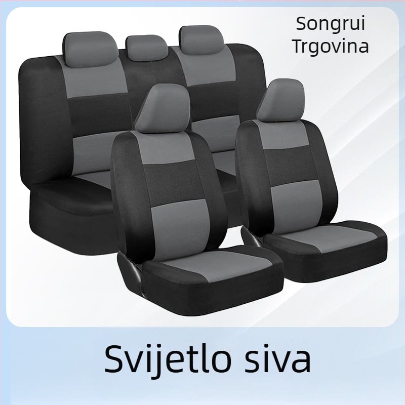 Set navlaka za auto sjedala – tkanina, univerzalna prilagodba, marka ST, težina 0,65 kg, mogućnost prilagodbe