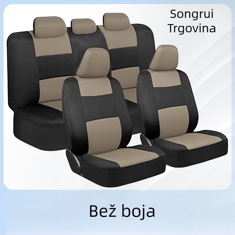 Set navlaka za auto sjedala – tkanina, univerzalna prilagodba, marka ST, težina 0,65 kg, mogućnost prilagodbe