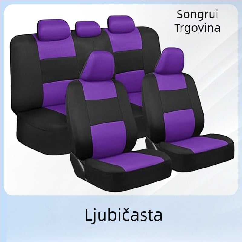 Set navlaka za auto sjedala – tkanina, univerzalna prilagodba, marka ST, težina 0,65 kg, mogućnost prilagodbe