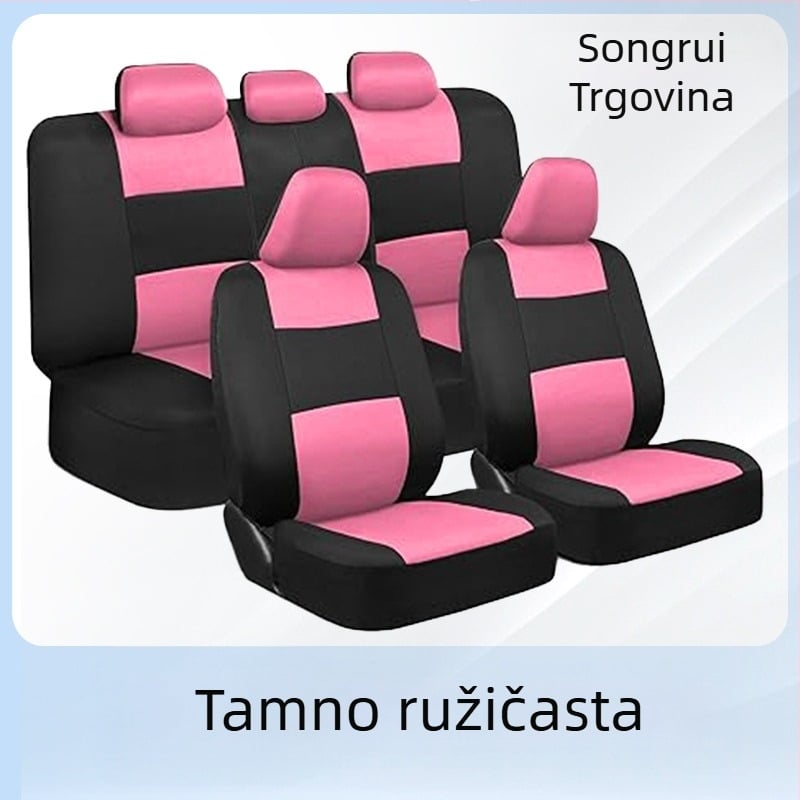 Set navlaka za auto sjedala – tkanina, univerzalna prilagodba, marka ST, težina 0,65 kg, mogućnost prilagodbe