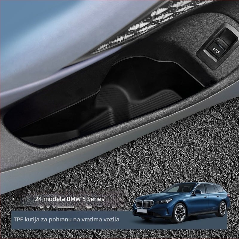 Kutija za pohranu na vrata za BMW 5 Serije, materijal TPE, vodootporna i otporna na tlak, težina 567 g