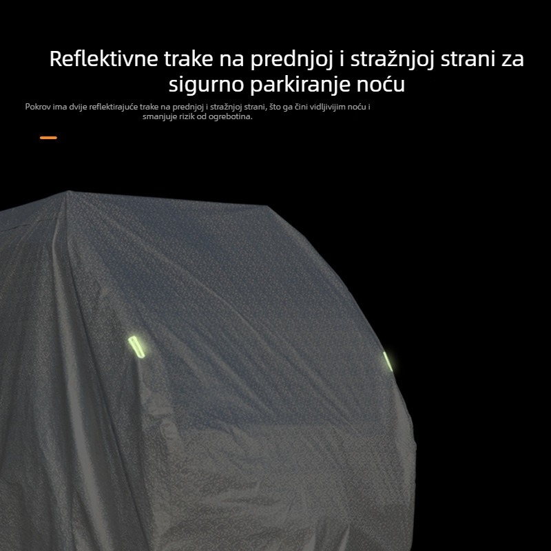Potpuno zatvoren poklop za električni tricikl, aluminijski film, prilagodljiv, za tricikle i stare skutere, težina 1,5 kg