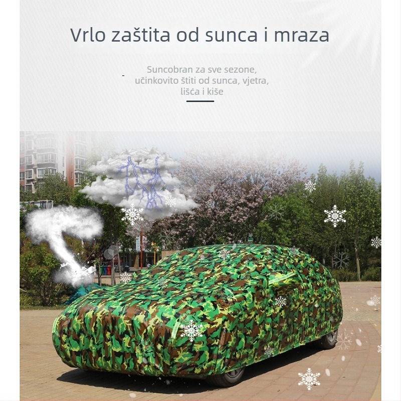 Hoboison prilagođena navlaka za auto za Toyota Corolla, Camry, Levin, RAV4, Crown, Highlander — materijal: aluminijski film