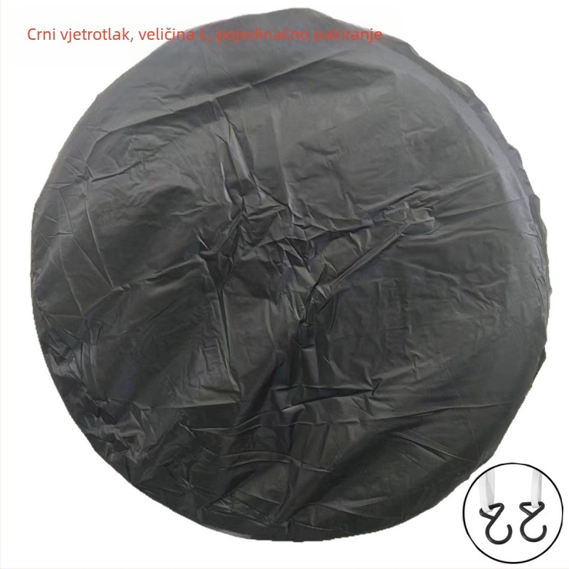 Poklopac za automobilsku gumu za RV/kampiranje, vodootporan i UV-otporan, univerzalni poklopac za rezervnu gumu, Model BY-1518, Materijal: 190T poliester tafta