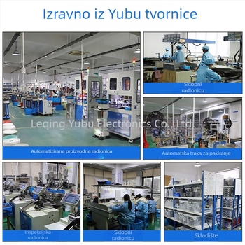 Yufu Electronics 6,35 mm Mikrofonska utičnica PJ-617, vertikalno metalno kućište, 3-pin plug-in, 2-kanalni audio mikrofonski priključak, napon 50-440 V