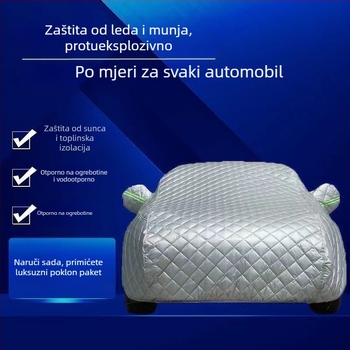 Pokrov automobila protiv grada, ekstra debeli, za sve sezone, otporan na hladnoću, toplinu, kišu i sunce (Težina: 5 kg; Materijal: Drugi; Podrijetlo: Xingtai, Hebei; Prilagodba: Podržava sve modele)