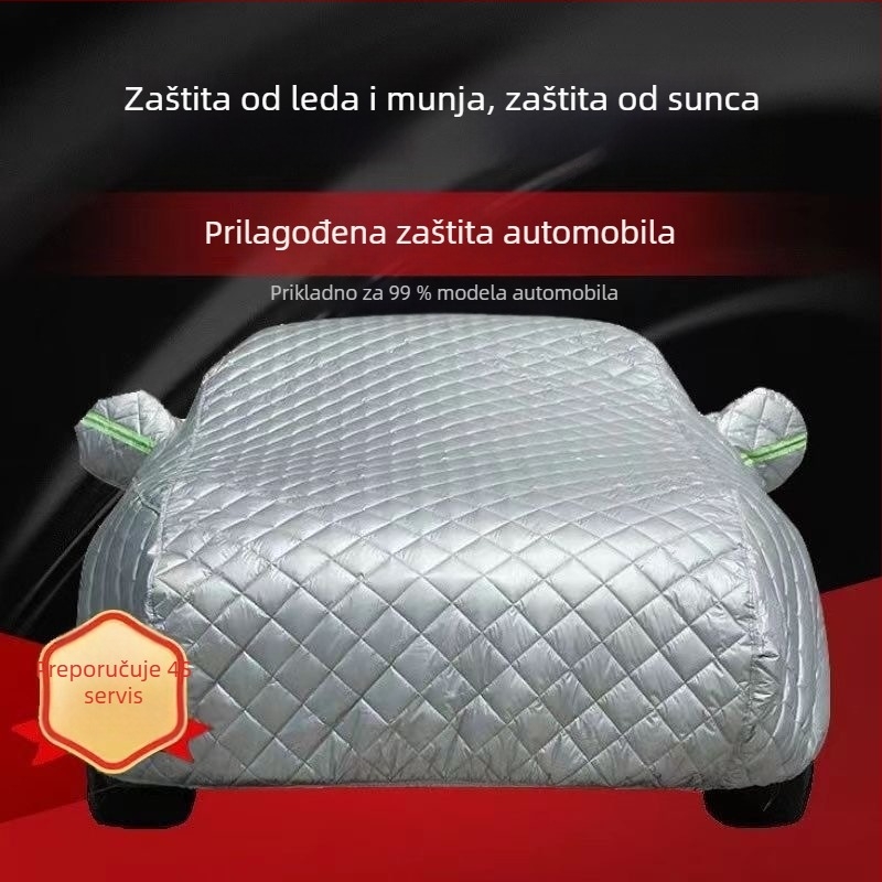 Pokrov automobila protiv grada, ekstra debeli, za sve sezone, otporan na hladnoću, toplinu, kišu i sunce (Težina: 5 kg; Materijal: Drugi; Podrijetlo: Xingtai, Hebei; Prilagodba: Podržava sve modele)