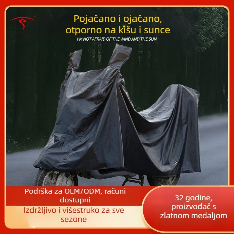 Pokrov za prašinu i kišu za električna vozila, univerzalni pokrov za motocikl, materijal: svila-poliester, prilagodba: Da
