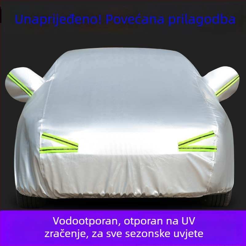 Pokrov za automobil za modele Toyota: New Levin, Corolla, Camry, RAV4 i Prado – debeli pamuk-flis materijal, otporan na kišu i sunce.