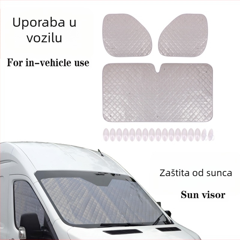 Ford Transit Mk7 unutarnje sjenilo za zaštitu od sunca, višeslojna aluminijska folija, pamuk podstava, vodootporno i otporno na sunce