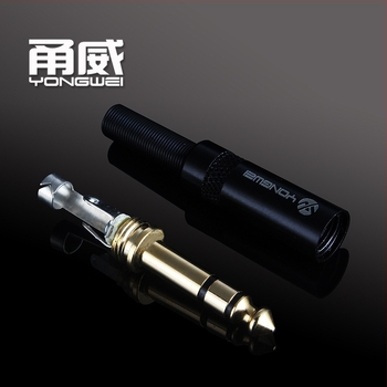 Yongwei zlatni audio konektor, 2-žilni / 3-žilni, ROHS certifikat, za gitaru i mikrofon