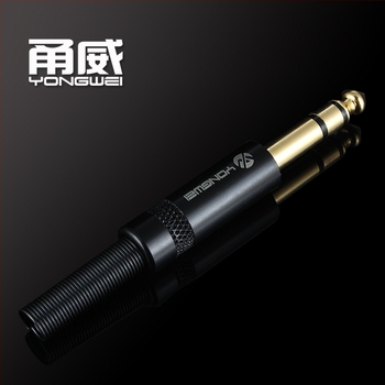 Yongwei zlatni audio konektor, 2-žilni / 3-žilni, ROHS certifikat, za gitaru i mikrofon