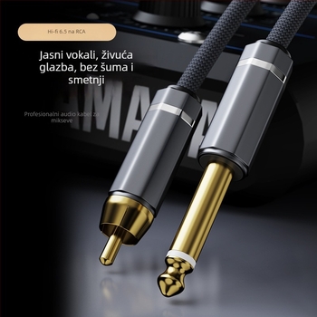 Audio kabel, zlatom pozlaćeni dvostruki vodiči, OFC bakreni vodiči, CCC certifikat, Gold Leaf D22