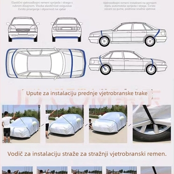 Auto pokrov od aluminijskog filma, prilagodljiv, brend Song Lin Sen