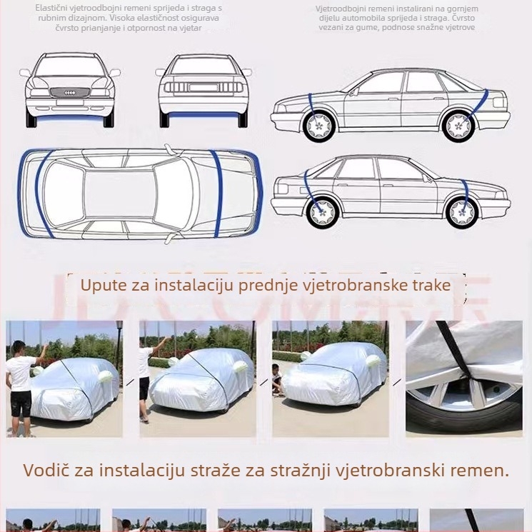Auto pokrov od aluminijskog filma, prilagodljiv, brend Song Lin Sen