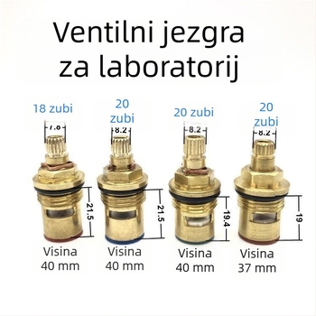 LX6778 Laboratorijsko jezgro ventila – bakar, 90° okret, maksimalna temperatura 90°C