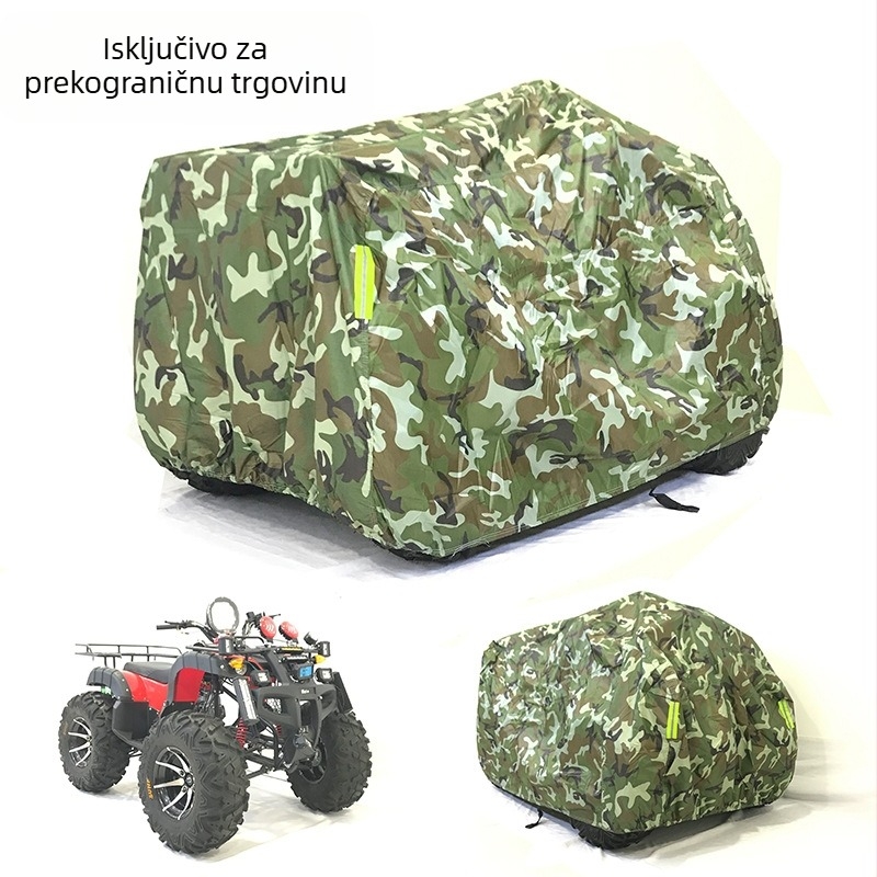 Pokrov za četverokolesni plažni buggy — materijal kišnog platna, težina 0.6 kg, mogućnost prilagodbe, kompatibilan s četverokolesnim plažnim buggyjem