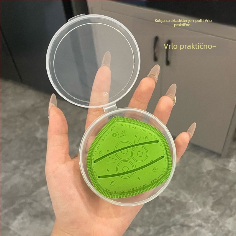 otw Puder puff za suhi i mokri puder – izuzetno mekan PU bez lateksa, kapljastog i nepravilnog oblika, 1 paket