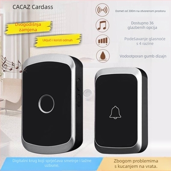 Cajias A20 Bežični zvonac za vrata, domet 300 m, 38 tonova, 110-220 V AC