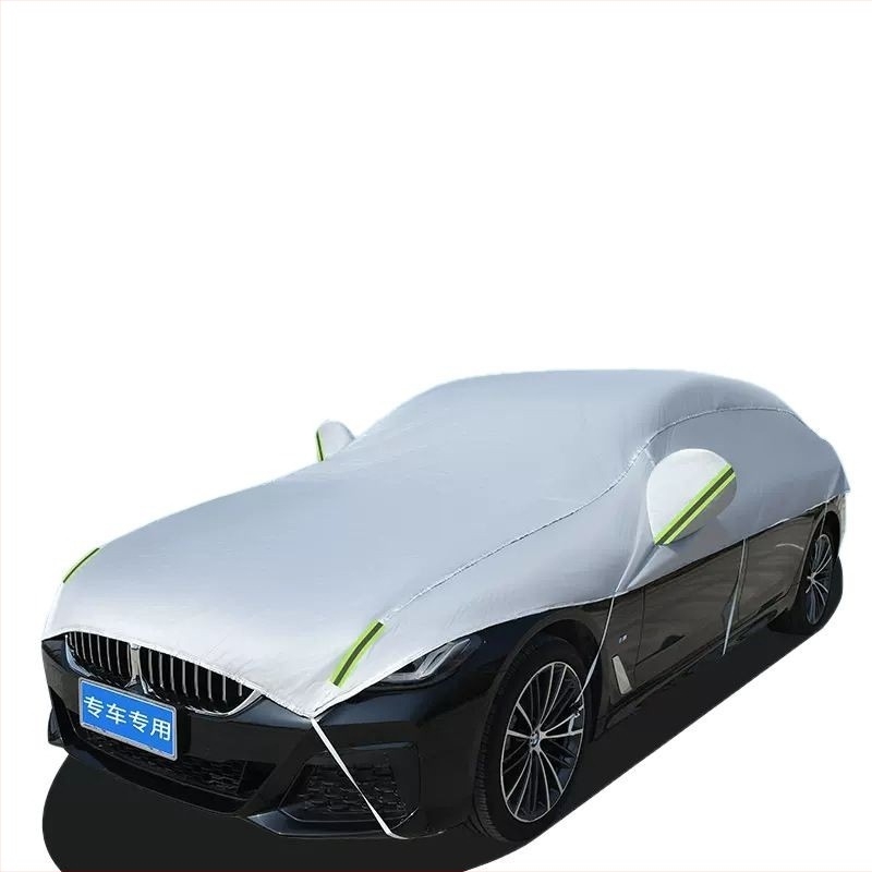 Shenghong Polovična navlaka za automobil – Četiri godišnja doba, Debeli pamuk velur, Zaštita od sunca, kiše i snijega, Kompatibilno s 99% modela