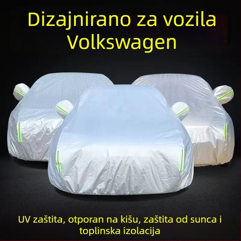 Lin muxue Univerzalni pokrov za auto - materijal lint, prilagodljiv, kompatibilan sa svim VW modelima