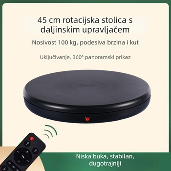 Fotografska rotirajuća ploča 4545A, tijelo ABS+PC, daljinsko upravljanje brzinom, nosivost 100 kg, masa 2,7 kg