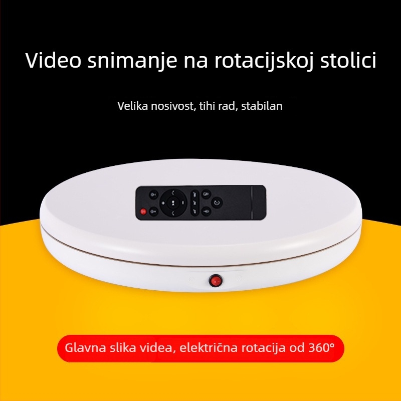 Fotografska rotirajuća ploča 4545A, tijelo ABS+PC, daljinsko upravljanje brzinom, nosivost 100 kg, masa 2,7 kg