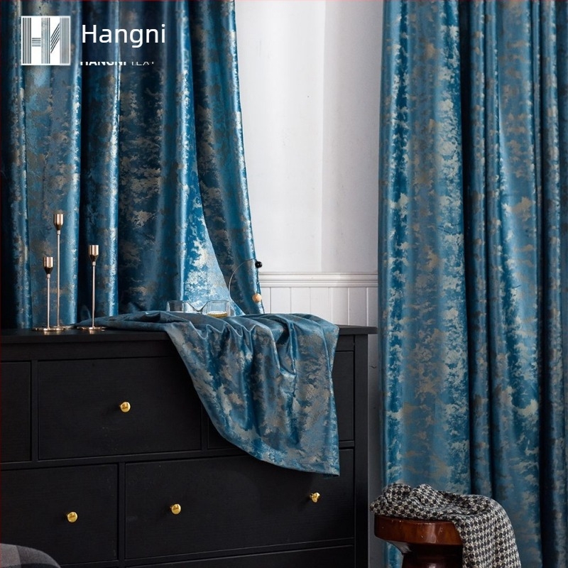 Baršunaste zavjese s brončanim otiskom i poluotamnjenjem 40-70% | Poliester