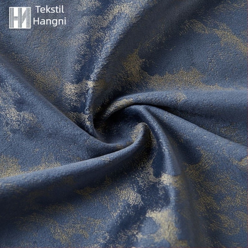 Baršunaste zavjese s brončanim otiskom i poluotamnjenjem 40-70% | Poliester