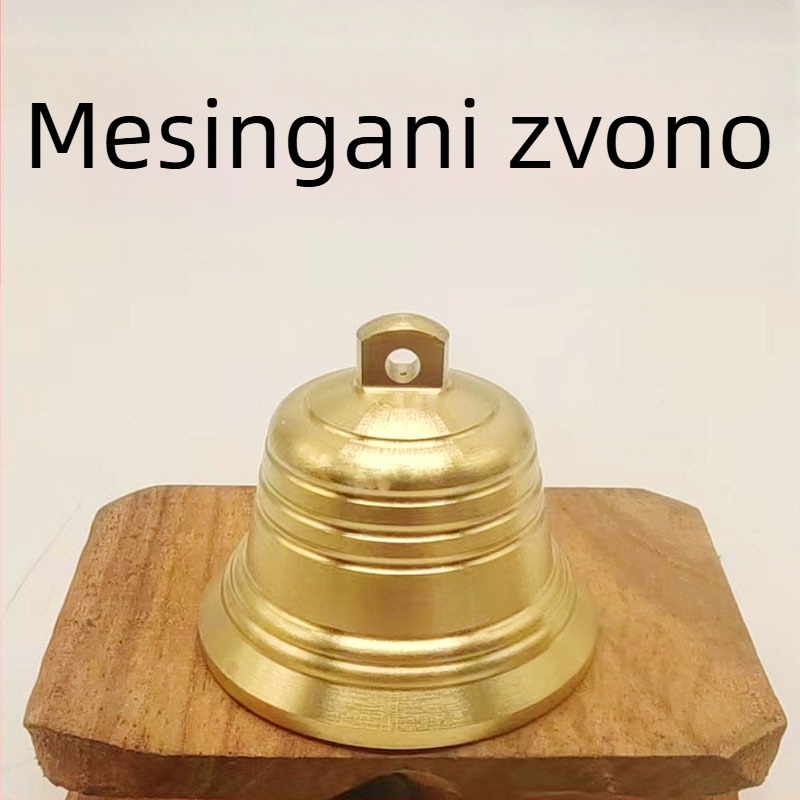 Bakreni zvončić za visi – kineskog stila metalni ukras, za ured/ hram/ hotel, pakirano u PP vrećicu