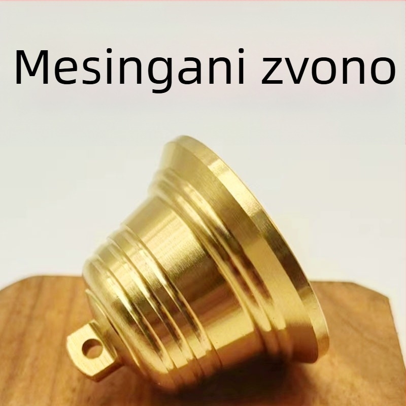 Bakreni zvončić za visi – kineskog stila metalni ukras, za ured/ hram/ hotel, pakirano u PP vrećicu