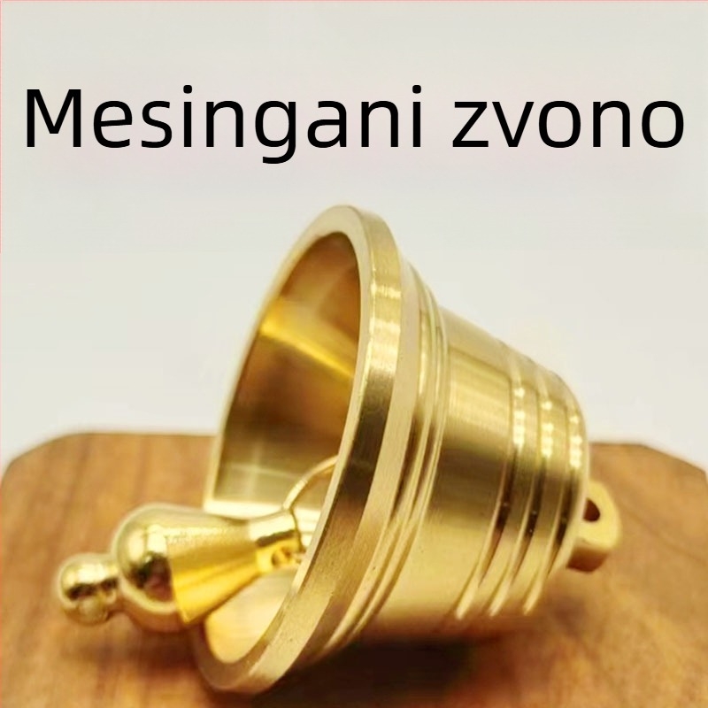 Bakreni zvončić za visi – kineskog stila metalni ukras, za ured/ hram/ hotel, pakirano u PP vrećicu