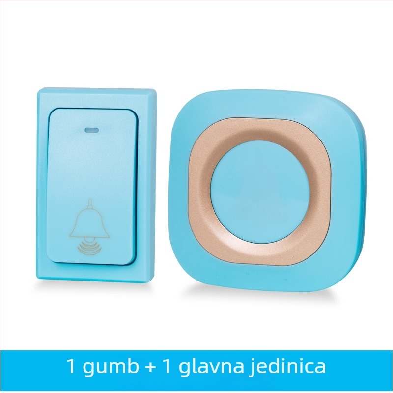 Bežični zvonac za vrata, bez baterija, dugi domet, 36 tonova zvona, model CMF968-W, AC 100–240V