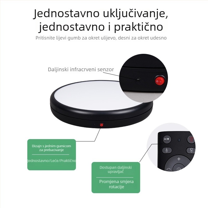 Fotografski stol / Stol za statične objekte 4545ALF — ABS+PC, maksimalna nosivost 100 kg, težina 3,6 kg, za fotografiranje proizvoda