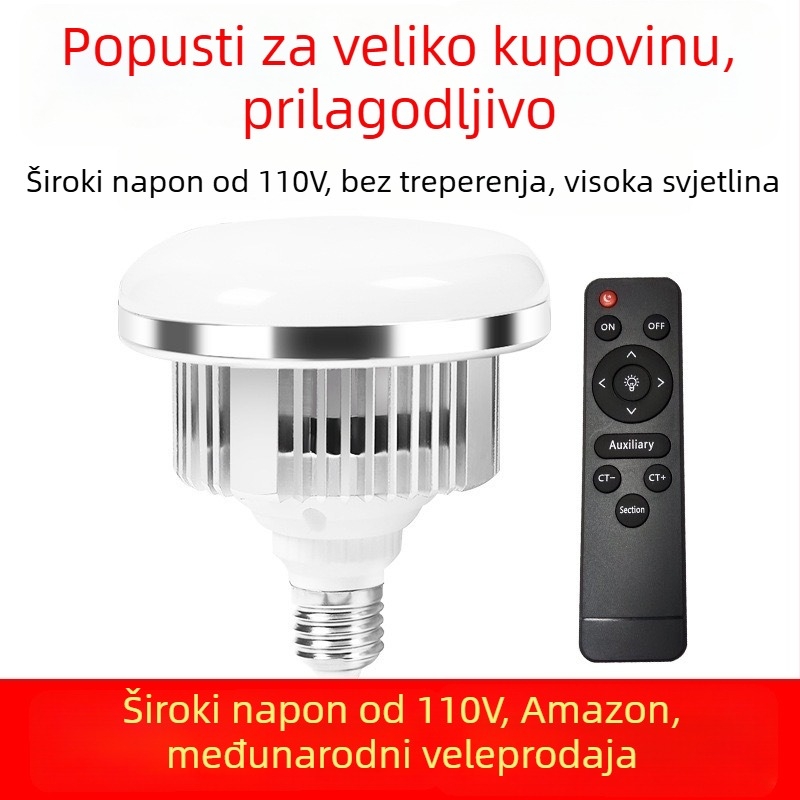 Digitalno osvjetljenje za fotografiju za live streaming, visokoučinkoviti LED 2835, promjenjiva jačina, 3000K-6500K, E27 nosač, pokrivenost 15-20 m²
