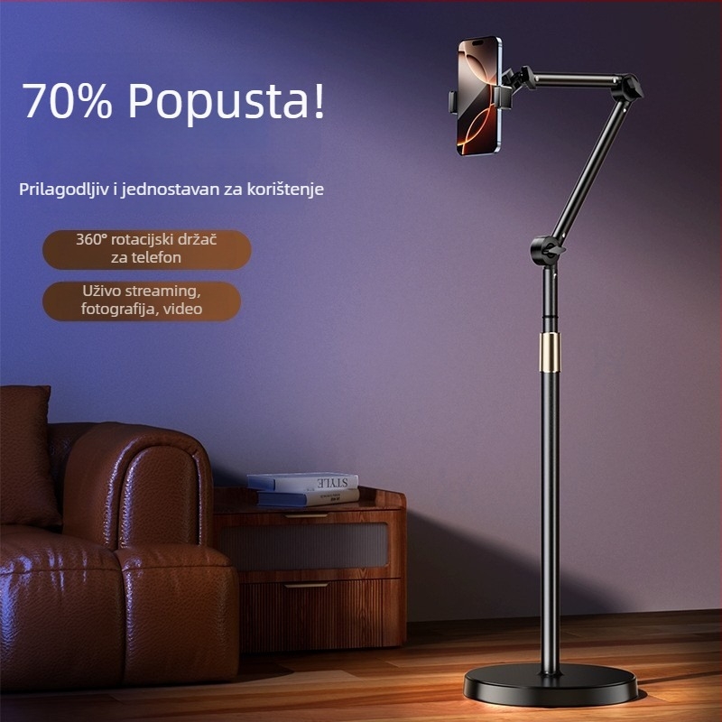 Stativ za nadzvučno snimanje, metalna konstrukcija; nosivost 2–5 kg; promjer cijevi 28/25/23 mm; 3 odjeljka; težina 2.8 kg
