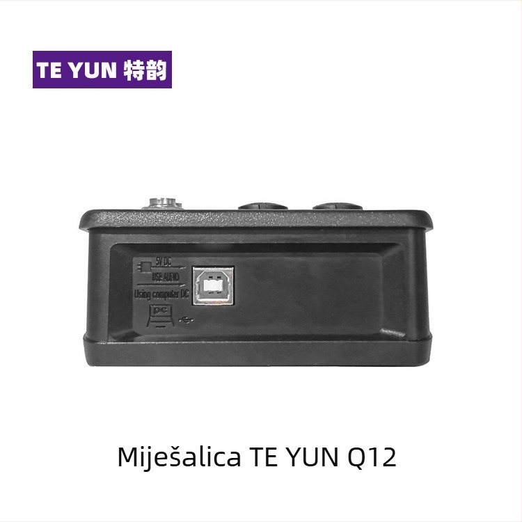 USB mini 2-kanalni audio miks za snimanje i prijenos uživo