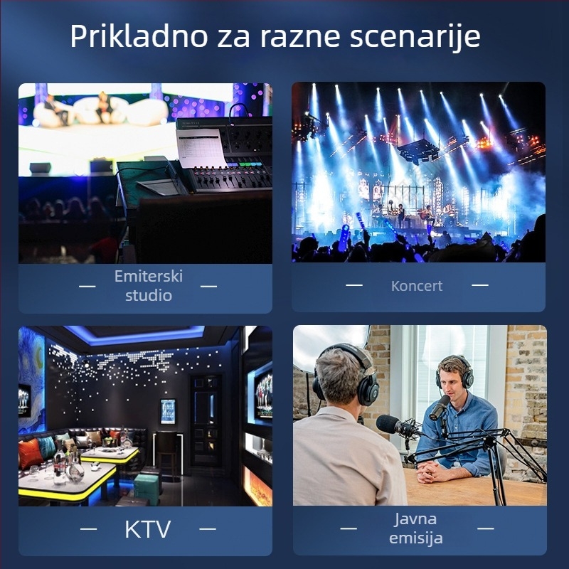 Choseal/Akihabara XLR muški i ženski utikač, trožilni, uravnoteženi mikrofon audio signal – kabelski dodatak