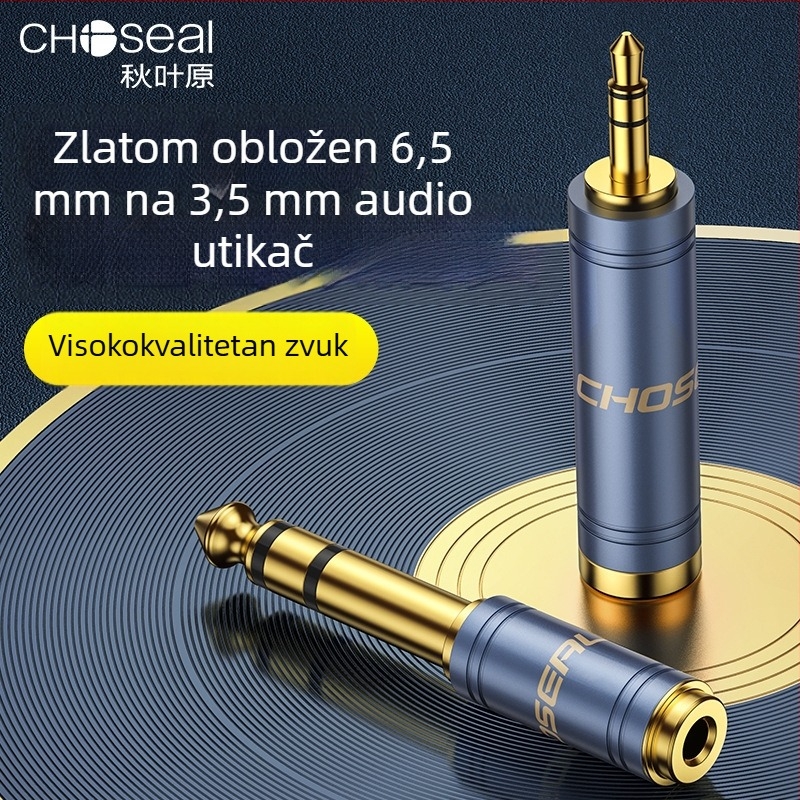 Choseal/Akihabara audio adapter, 3,5 mm na 6,5 mm, stereo priključak