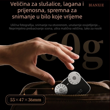 Bljeskalica za fotoaparat ZA12, dvostruki okretni regulator, retro dizajn, metalno kućište, za ID fotografije