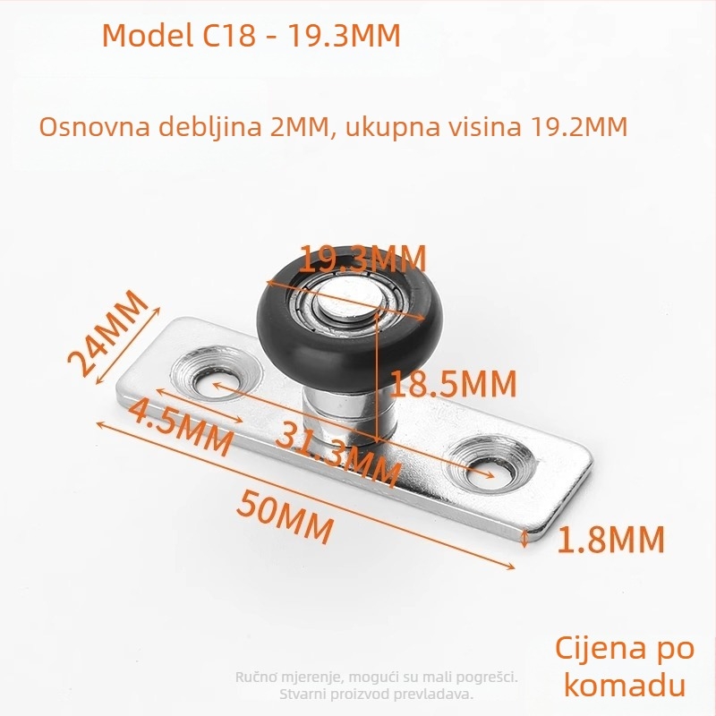 Pozicioner vrata za klizna vrata, nehrđajući čelik (Model ZH-MMDWQ-01, Brend Shouli)