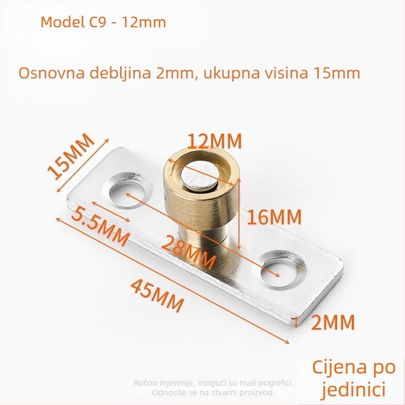 Pozicioner vrata za klizna vrata, nehrđajući čelik (Model ZH-MMDWQ-01, Brend Shouli)