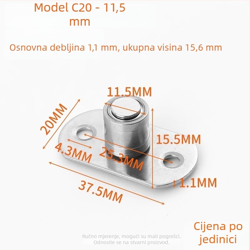 Pozicioner vrata za klizna vrata, nehrđajući čelik (Model ZH-MMDWQ-01, Brend Shouli)