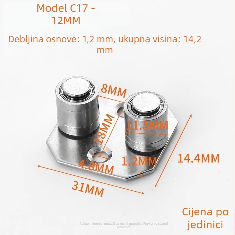 Pozicioner vrata za klizna vrata, nehrđajući čelik (Model ZH-MMDWQ-01, Brend Shouli)