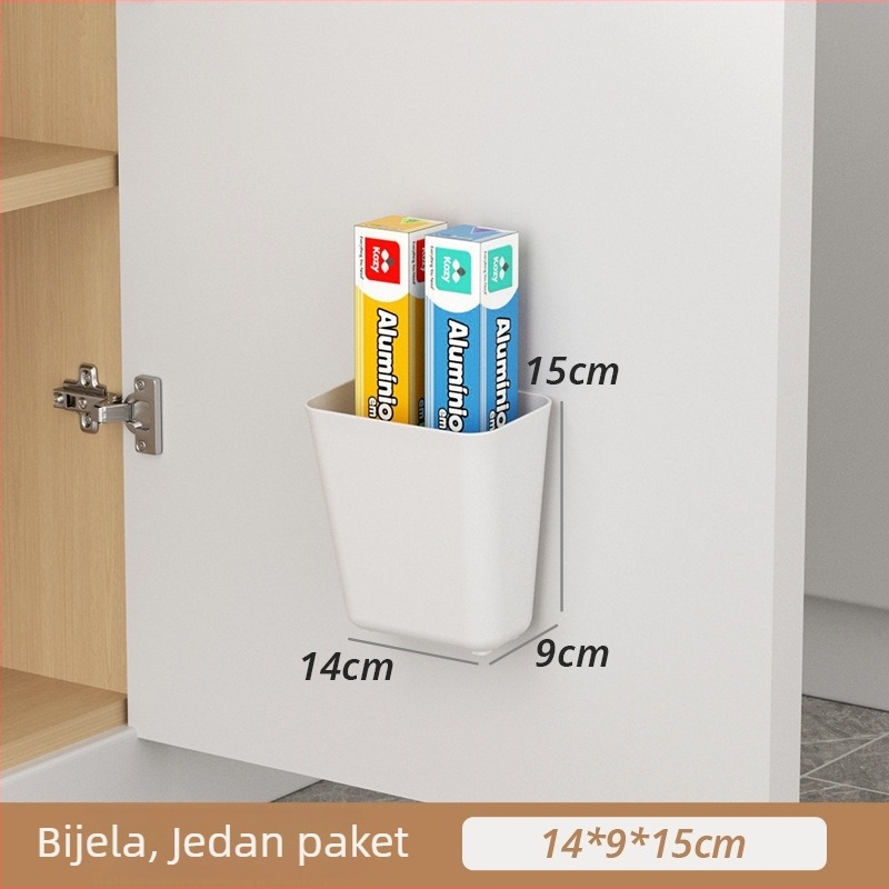 Zidna kutija za pohranu Z-676, PP materijal, zapremina 1 L, bez poklopca, organizator, moderni minimalistički dizajn